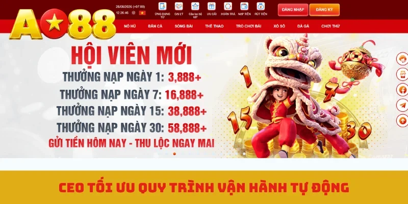 CEO tối ưu quy trình vận hành tự động